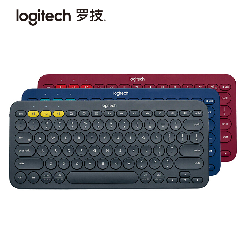 罗技(Logitech)K380多设备蓝牙键盘 红色[不支持五笔输入法]高清大图