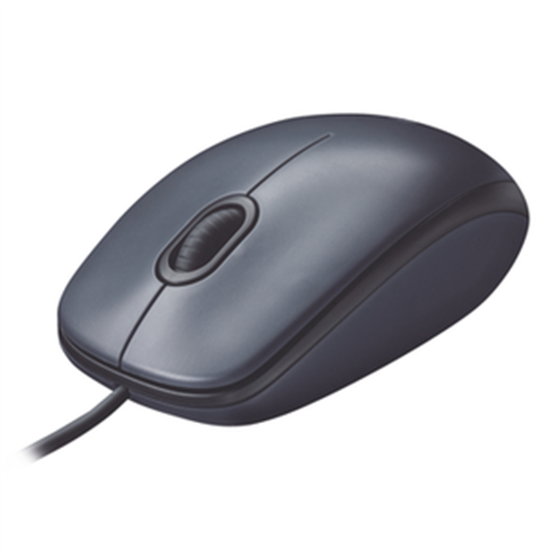 罗技M90 有线鼠标USB笔记本鼠标电脑游戏家用办公光电鼠标 黑色高清大图
