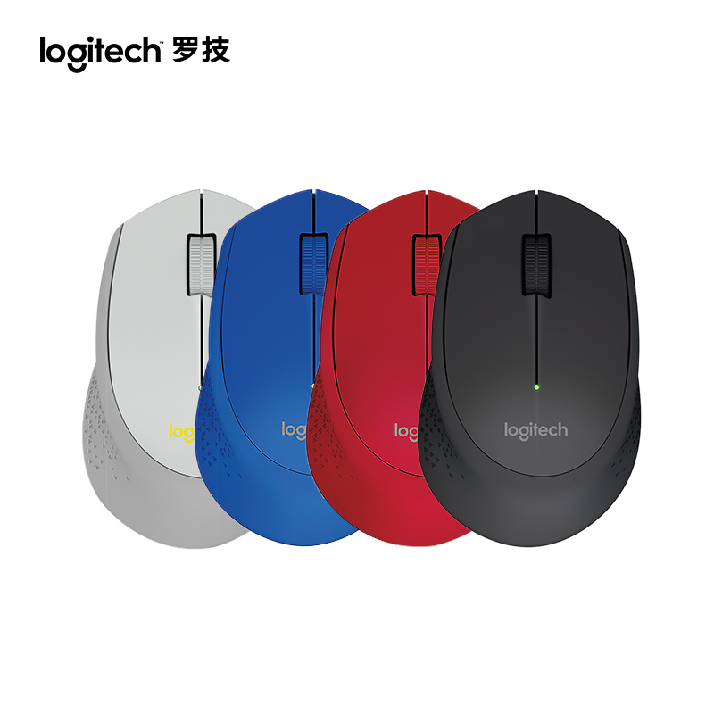 罗技(Logitech)M280 无线光电鼠标笔记本电脑苹果台式机办公省电M275升级(蓝色)高清大图