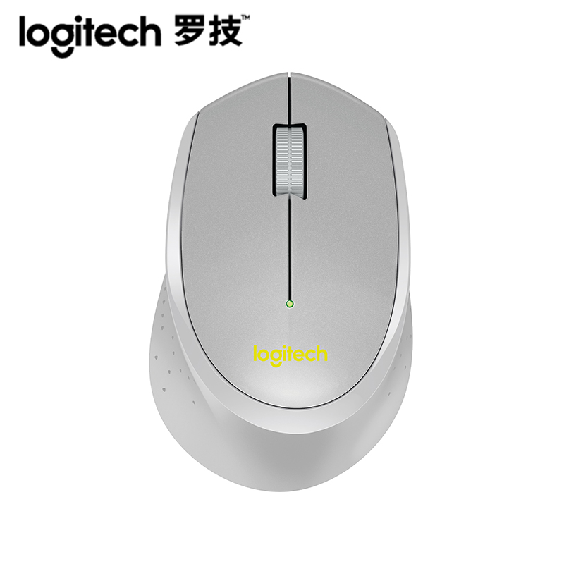 罗技（Logitech）M330 无线静音鼠标 办公笔记本省电无声鼠标M280/M275升级(灰色)