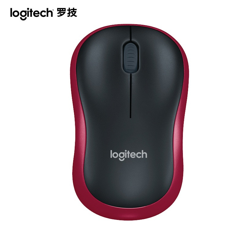 罗技（Logitech）M185 无线鼠标办公笔记本台式电脑无限鼠标无线省电鼠标（黑色灰边）高清大图