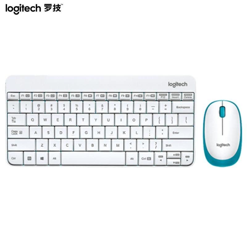 罗技(Logitech)无线键鼠套装 MK245 Nano 无线鼠标无线键盘套装(白色)图片
