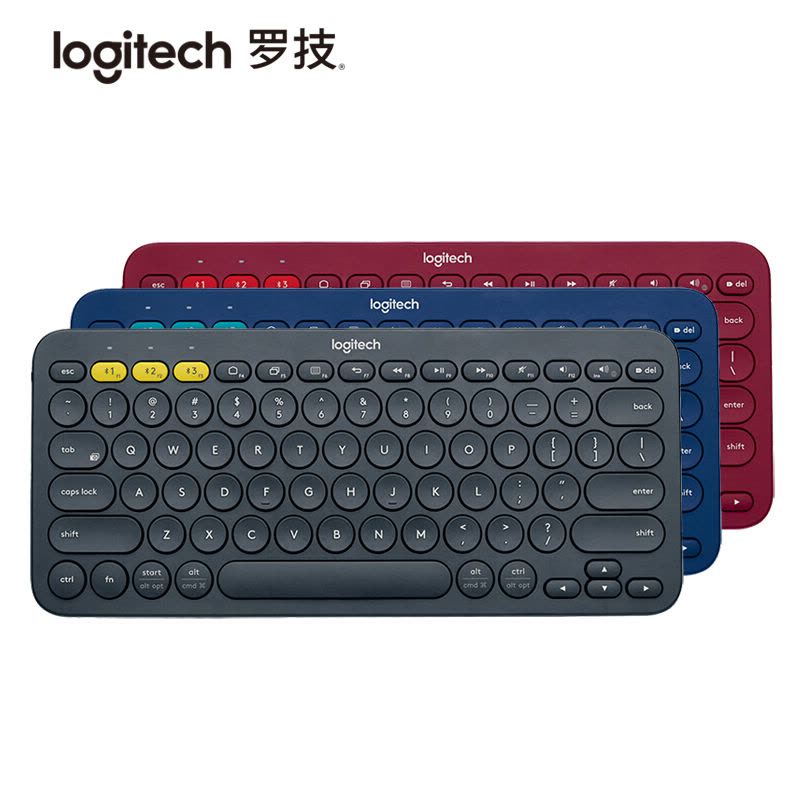 罗技(Logitech)K380多设备蓝牙键盘 灰色[不支持五笔输入法]图片