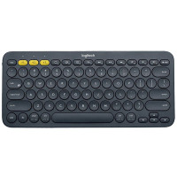 罗技(Logitech)K380多设备蓝牙键盘 灰色+键盘包