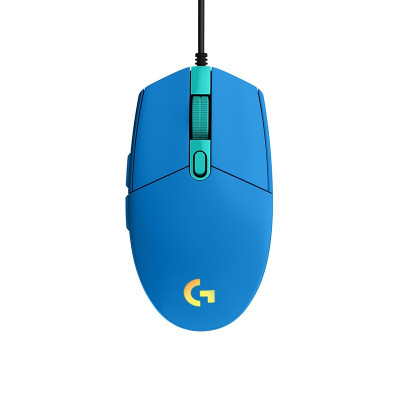 罗技G G102 二代 炫彩有线吃鸡电脑编程LOL守望先锋绝地求生 8000DPI RGB游戏鼠标 蓝色