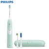 飞利浦（PHILIPS） 电动牙刷 HX6213/60 成人充电式 声波震动牙刷 智能计时呵护牙龈美白牙齿 灵动绿