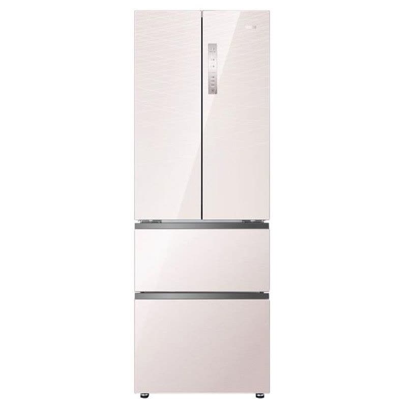海尔(Haier) BCD-335WDECU1 法式多门冰箱 风冷无霜家用冰箱 彩晶玻璃变频静音四开门冰箱图片