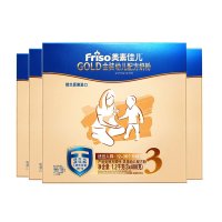 美素佳儿(Friso )金装幼儿配方奶粉3段（1-3岁）1200g *4荷兰原装进口