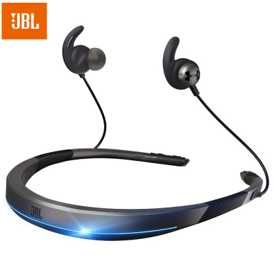JBL UA Flex 安德玛联名无线蓝牙运动耳机 可调节颈挂式项圈式耳机 音乐跑步耳机耳麦耳塞 黑色