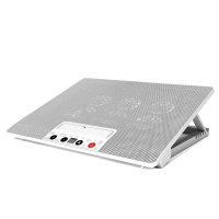 诺西 笔记本散热器 14英寸15.6英寸 联想华硕戴尔电脑散热底座垫支架 （黑色至尊版 液晶显示 按键调速 ）