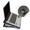 5排风扇诺西S500笔记本电脑散热器 支架 板 垫 底座 15.6 15英寸17 风冷笔记本散热垫设备(黑色)