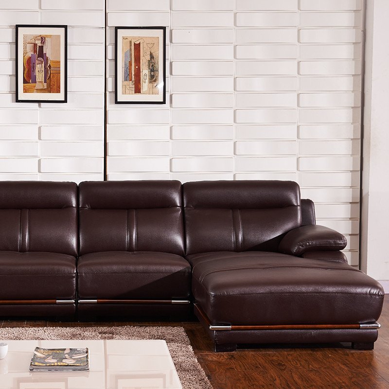 品一 大小户型真皮沙发 现代客厅简约L型沙发 贵妃椅沙发 123组合沙发