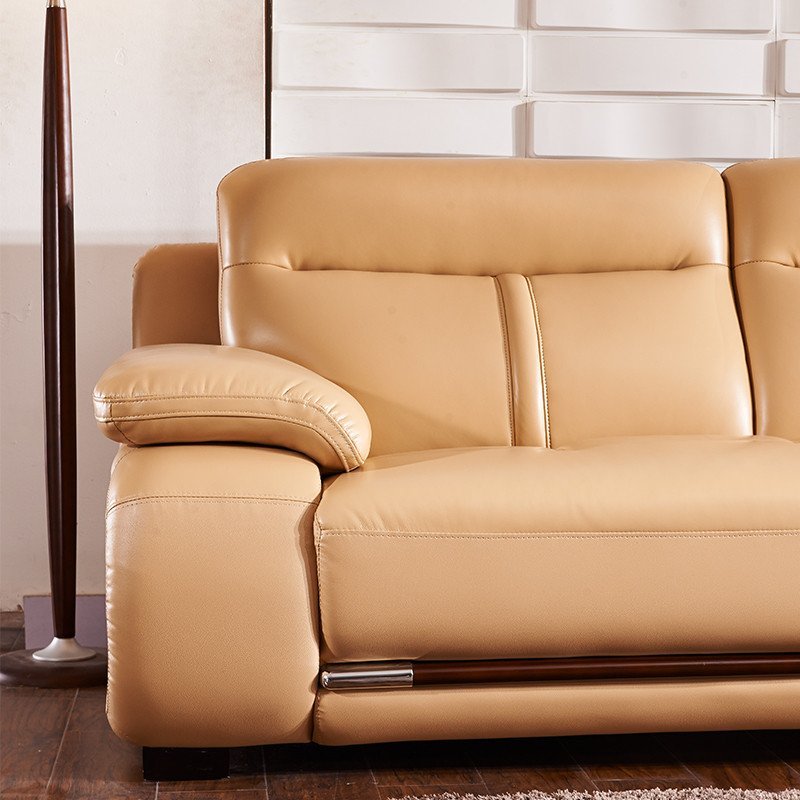 品一 大小户型真皮沙发 现代客厅简约L型沙发 贵妃椅沙发 123组合沙发