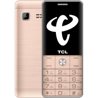 TCL cf189 直板功能机电信老人老年手机大声音大字体手机超长待机备用CDMA电信版(金色)不支持移动联通无4G