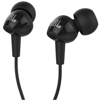 JBL C100SI入耳式耳机 轻盈便携 苹果安卓通用耳麦 有线耳机 黑色