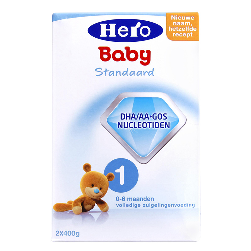 荷兰Hero Baby 1段婴幼儿牛奶粉 (0-6个月) 800g 原装进口
