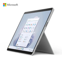 [套餐1]微软Surface Pro 9 二合一平板电脑 英特尔Evo 超能轻薄本 12代酷睿i7 16G 1T 亮铂金 时尚商务轻薄笔记本平板电脑 超窄边框触屏 商务