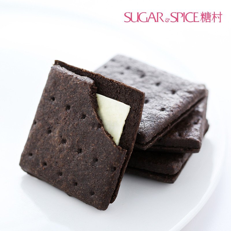 台湾进口 糖村巧克力雪饼8入*2盒装 美味健康