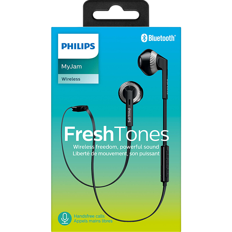 Philips/飞利浦 SHB5250苹果手机无线蓝牙耳机入耳式运动迷你耳塞