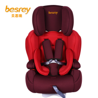 德国贝思瑞 汽车安全座椅 BY-1512 宝宝汽车儿童安全座椅iosfix硬接口 适合9个月-12岁安全座椅