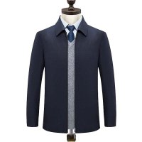 塔兰托B.RO.T新款男士羊毛夹克男士商务正装藏蓝色夹克领导服