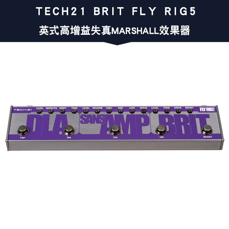 正品Tech21 BASS Fly Rig5 RK5单块音箱模拟电吉他贝司综合效果器