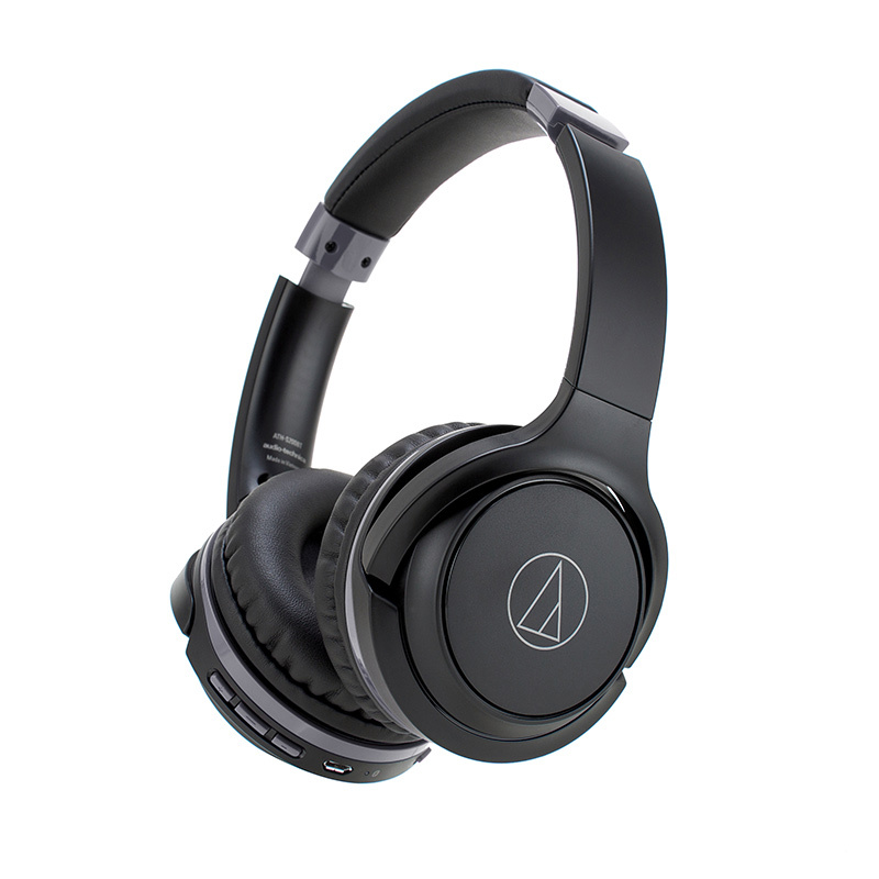 铁三角audiotechnicaaths200btbk黑色无线蓝牙带麦便携头戴式耳机40