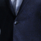西服 培罗蒙中年男士商务休闲单西蓝色背叉韩版修身便西西装外套EDXBH7271