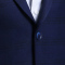 Baromon培罗蒙培羅蒙春秋新款中年男士商务休闲职业装蓝色格子单西男修身西装外套EDXBH7251