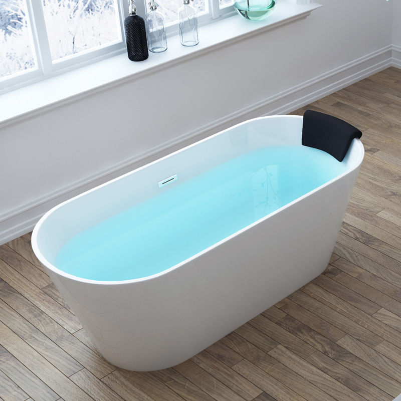 艾吉诺浴缸独立式成人浴盆家用加深加宽泡澡小户型卫生间12米13米14米