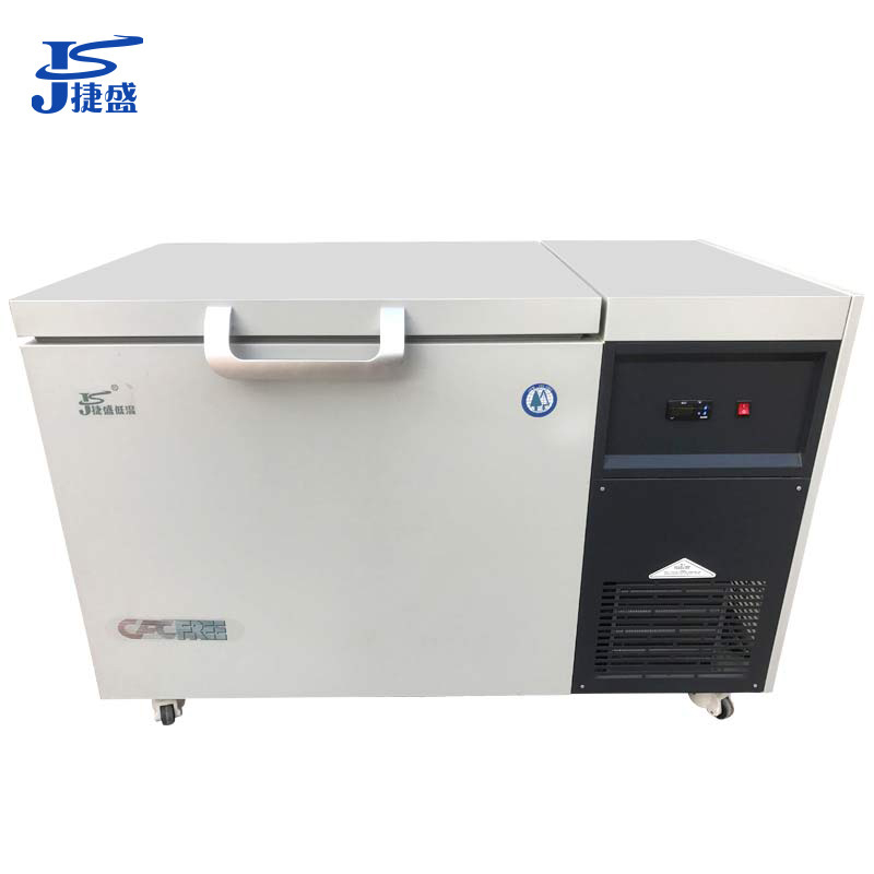 捷盛（JS）DW-86W105 -86℃105升 卧式超低温冷柜实验医用低温柜汽车零件钢材工业试验深低温保存箱干冰保存箱