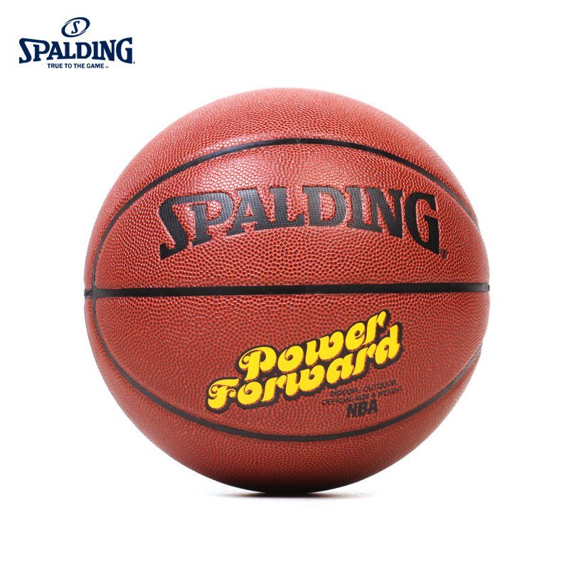 SPALDING斯伯丁旗舰店NBA位置球大前锋室内室外通用篮球PU七号篮球(标准男子比赛用球)74-103