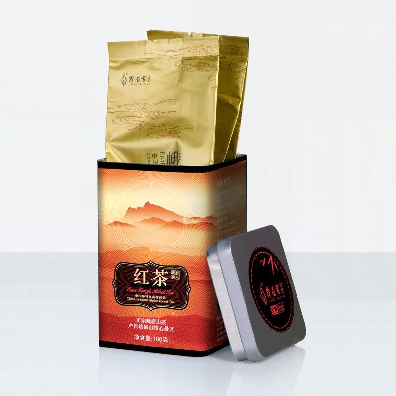峨眉雪芽 工夫红茶100克 浓香型 峨眉山茶叶 正山小种红茶图片