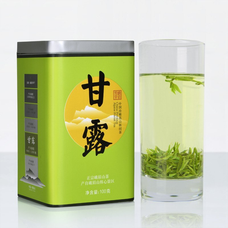 峨眉雪芽茶叶绿茶 甘露100克 绿茶茶叶春茶