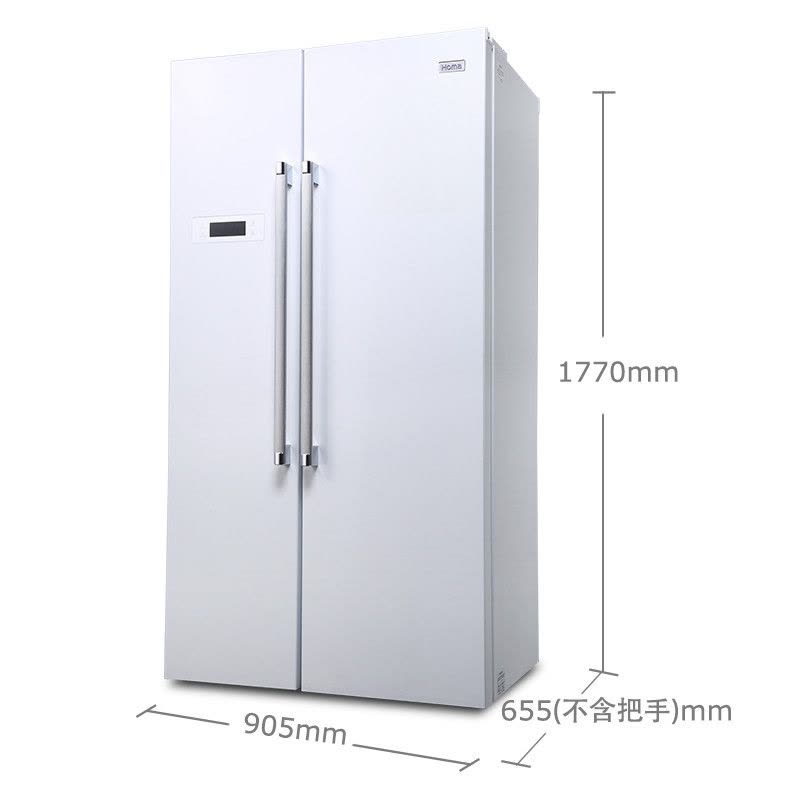 奥马（homa）BCD-508WK 508升 电脑控温 风冷无霜对开门冰箱（白色）图片