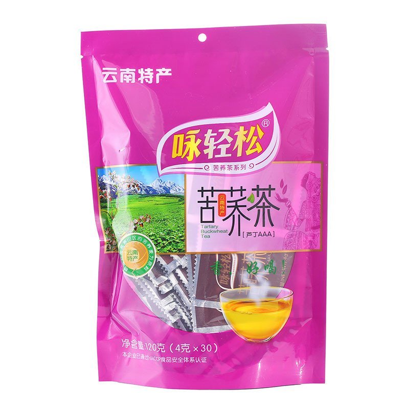 云南咏轻松 苦荞茶 黑苦荞茶 芦丁AAA 120克/袋 花草茶