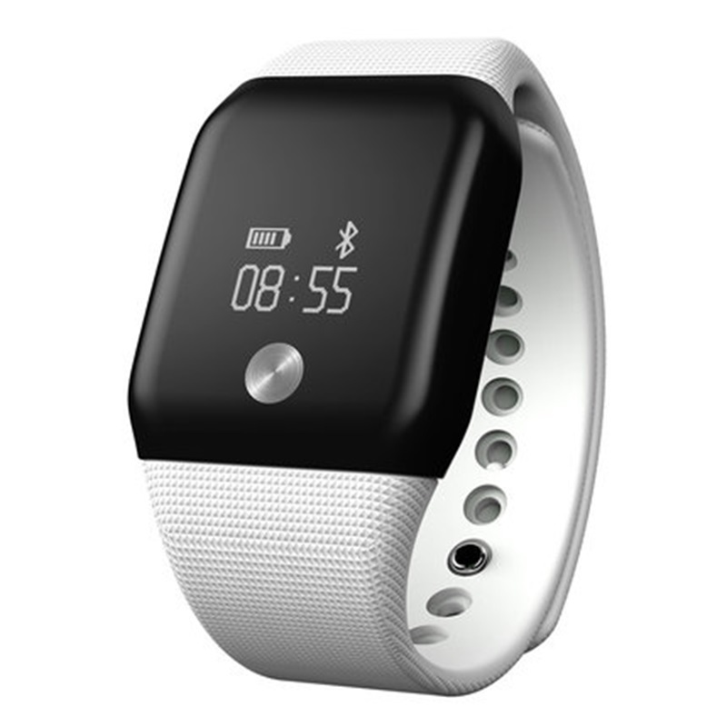 智能手环心率血氧运动手环手表兼容ios平台Android平台触控防水健康监测手环男女蓝牙计步 象牙白