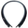 LG HBS-A80 防水 双麦 颈带式伸缩线蓝牙耳机 一拖二音乐耳机 黑色