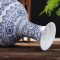 景德镇青花瓷花瓶 手工艺薄胎陶瓷花瓶花器装饰摆件 小号赏瓶高23厘米x肚径13.5厘米