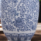 景德镇青花瓷花瓶 手工艺薄胎陶瓷花瓶花器装饰摆件 小号冬瓜花瓶 高23厘米x肚径13.5厘米