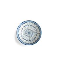 景德镇国产日式陶瓷釉下彩深盘碟子圆形菜盘碟微波炉适用