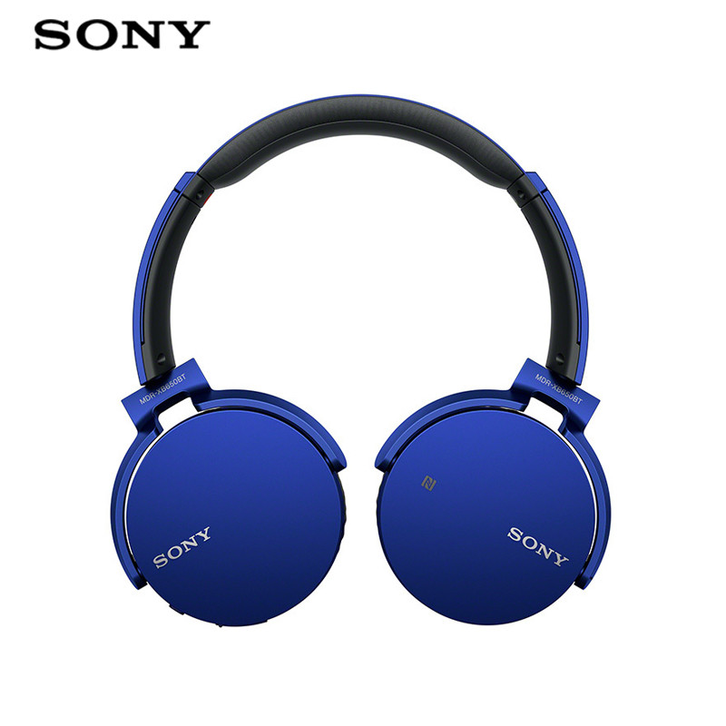 Sony/索尼 MDR-XB650BT头戴式耳机重低音蓝牙手机通话无线耳麦 蓝色