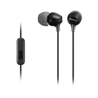 Sony/索尼 MDR-EX15AP 重低音安卓苹果入耳式线控手机音乐耳机 黑色