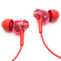索尼(SONY) MDR-EX255AP入耳式立体声手机通话耳机线控带麦 3.5毫米L型插头有线耳机 EX255AP红色