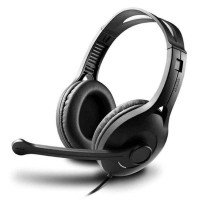 漫步者(EDIFIER) K800 有线耳机 双插口笔记本电脑 游戏 带耳麦 头戴式新潮 线控耳机(黑色)