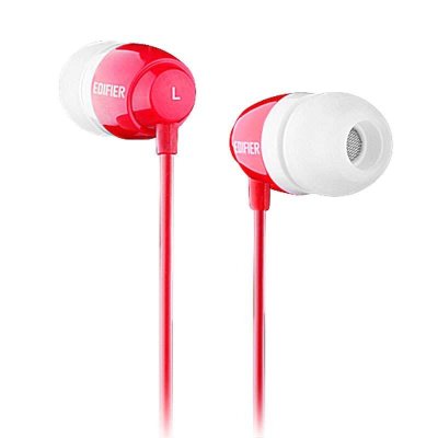 漫步者(EDIFIER) H210入耳式耳机重低音MP3音乐手机耳机耳塞式 火红色