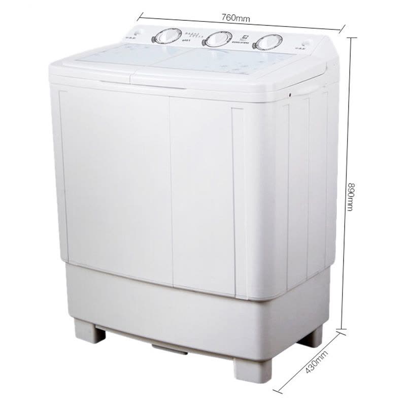 喜力 XPB76-2002SB 7.6公斤双桶双缸洗衣机半自动家用 洗脱分离 省电省水图片