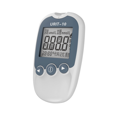 优利特 URIT-10尿酸检测仪 家医用尿酸血糖两用测量计 痛风测试机[单机]