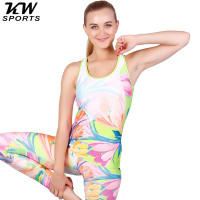 KW SPORTS春夏背心女长款糖果色瑜伽服运动背心紧身健身正品牌