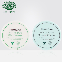 innisfree悦诗风吟控油矿物质散粉5g 持久控油定妆丝柔散粉（绿色）